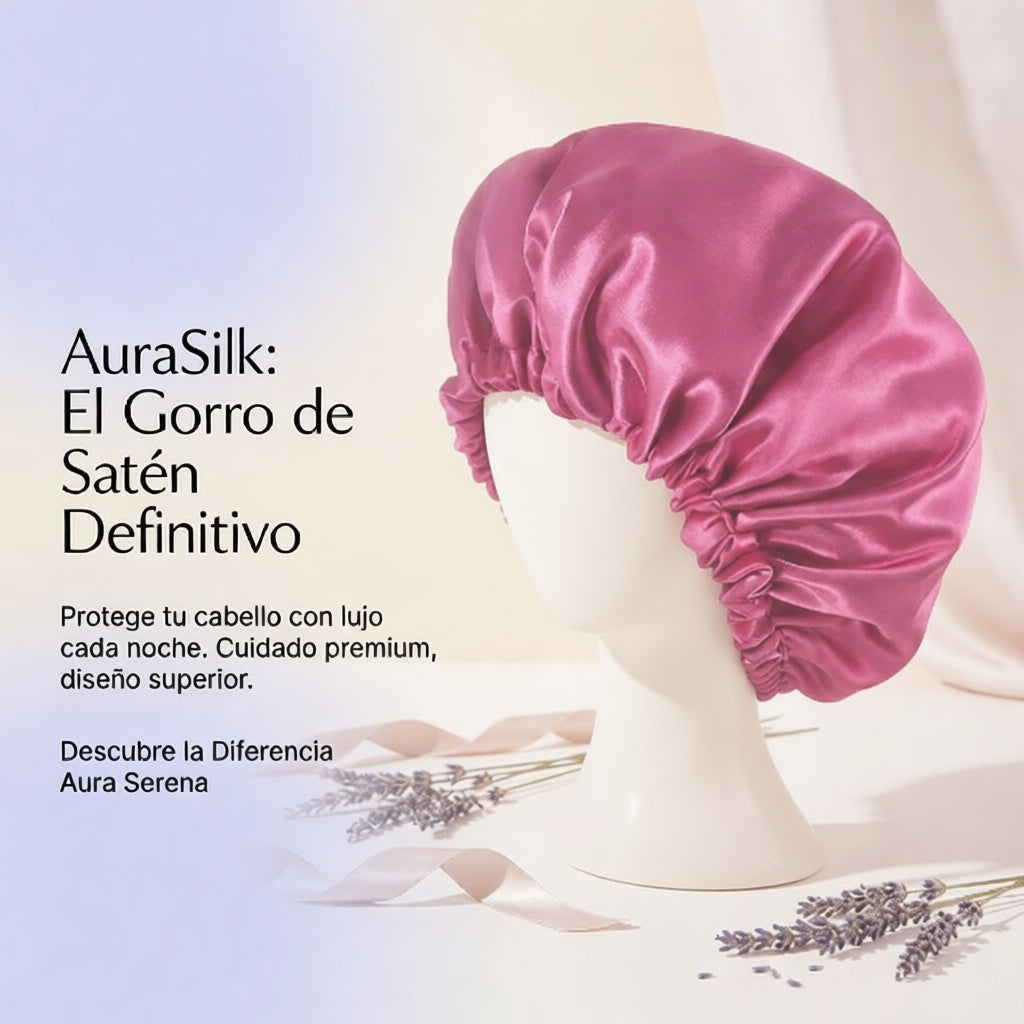 AuraSilk Gorro de Satén Nocturno (2-Pack Ajustable)