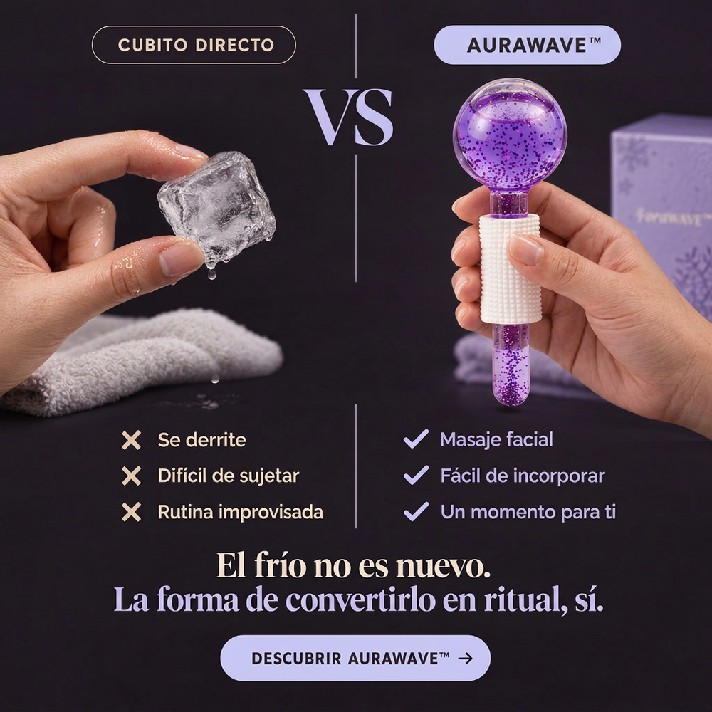 AuraWave™ Masajeador facial Crystal Ice
