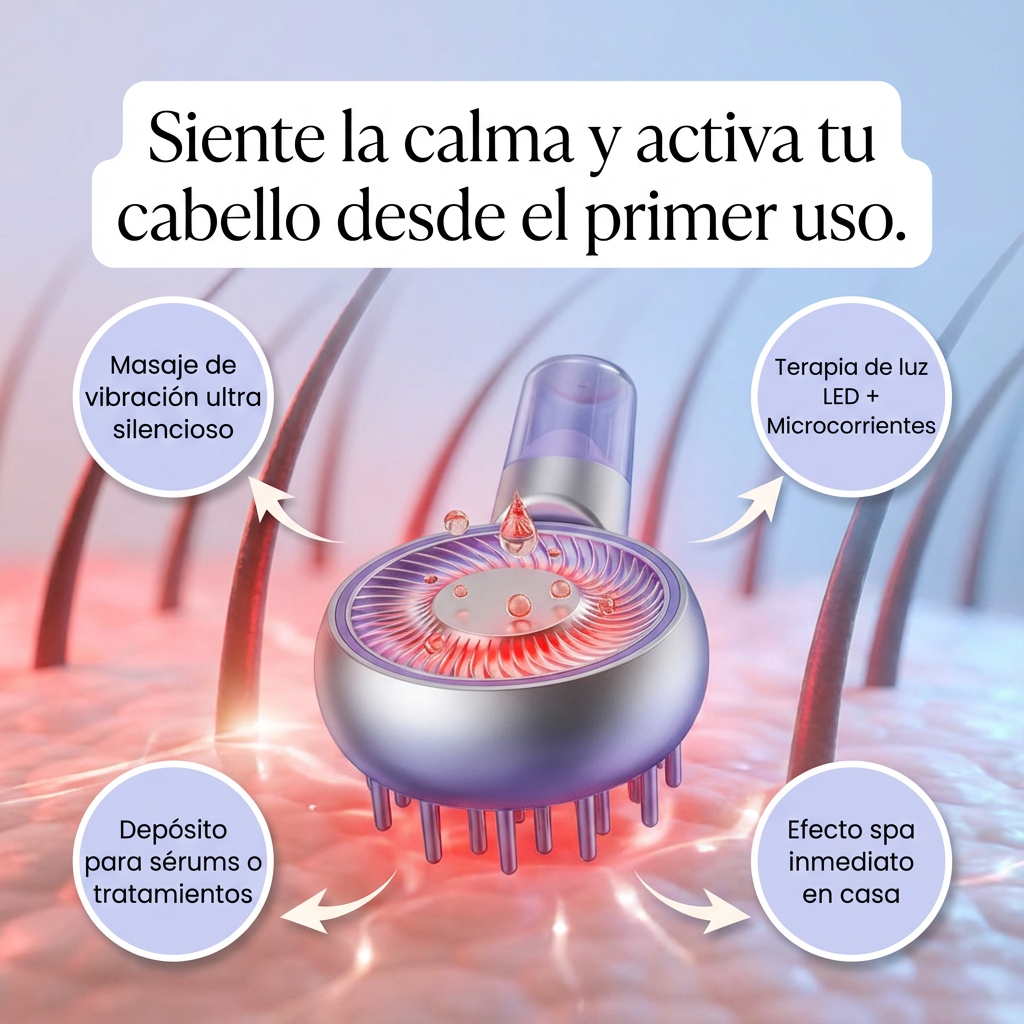 AuraScalp Masajeador Capilar Eléctrico