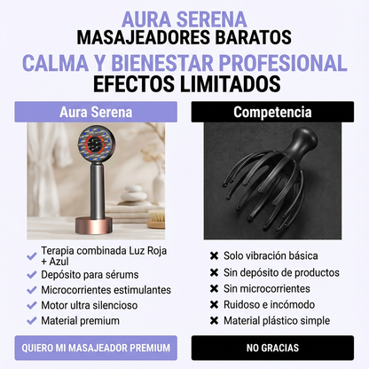 AuraScalp Masajeador Capilar Eléctrico