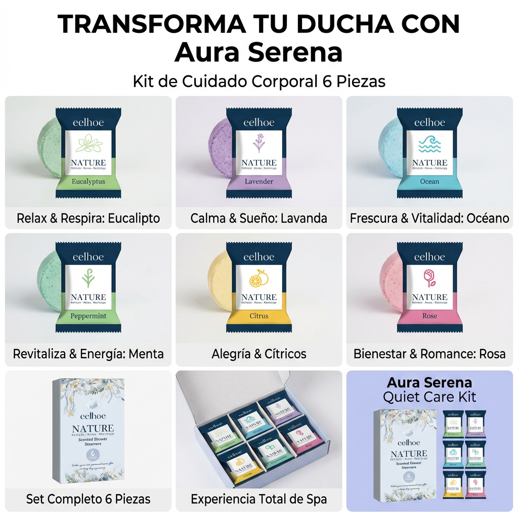 AuraSteam™ Ritual de Ducha Sensorial (Pack 6)