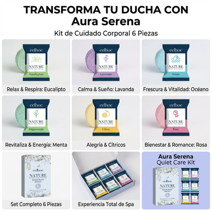 AuraSteam™ Ritual de Ducha Sensorial (Pack 6)