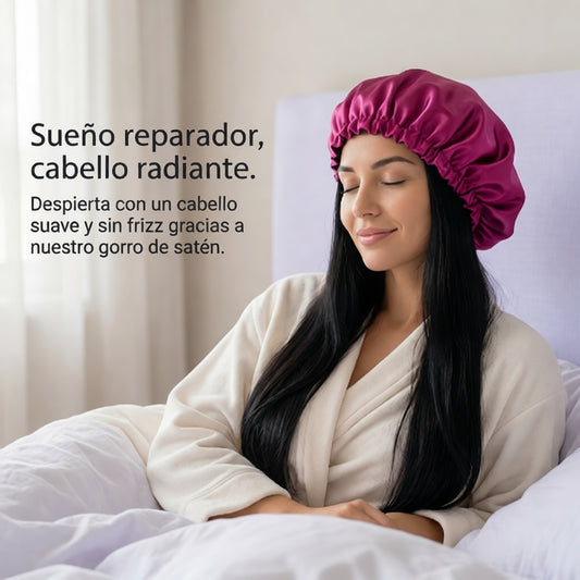 AuraSilk Gorro de Satén Nocturno (2-Pack Ajustable)