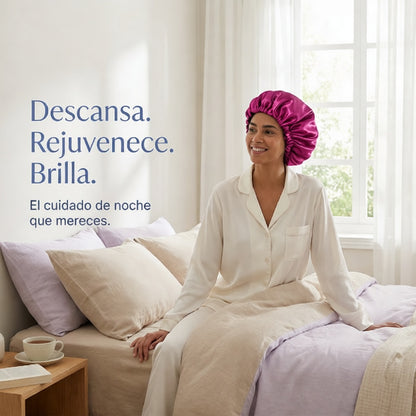 AuraSilk Gorro de Satén Nocturno (2-Pack Ajustable)