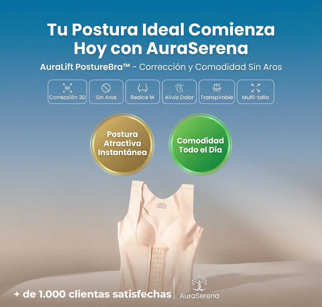 AuraLift PostureBra™ – Sujetador Corrector de Postura 3D