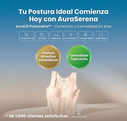 AuraLift PostureBra™ – Sujetador Corrector de Postura 3D