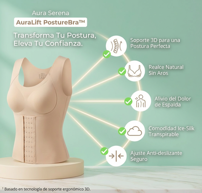 AuraLift PostureBra™ – Sujetador Corrector de Postura 3D