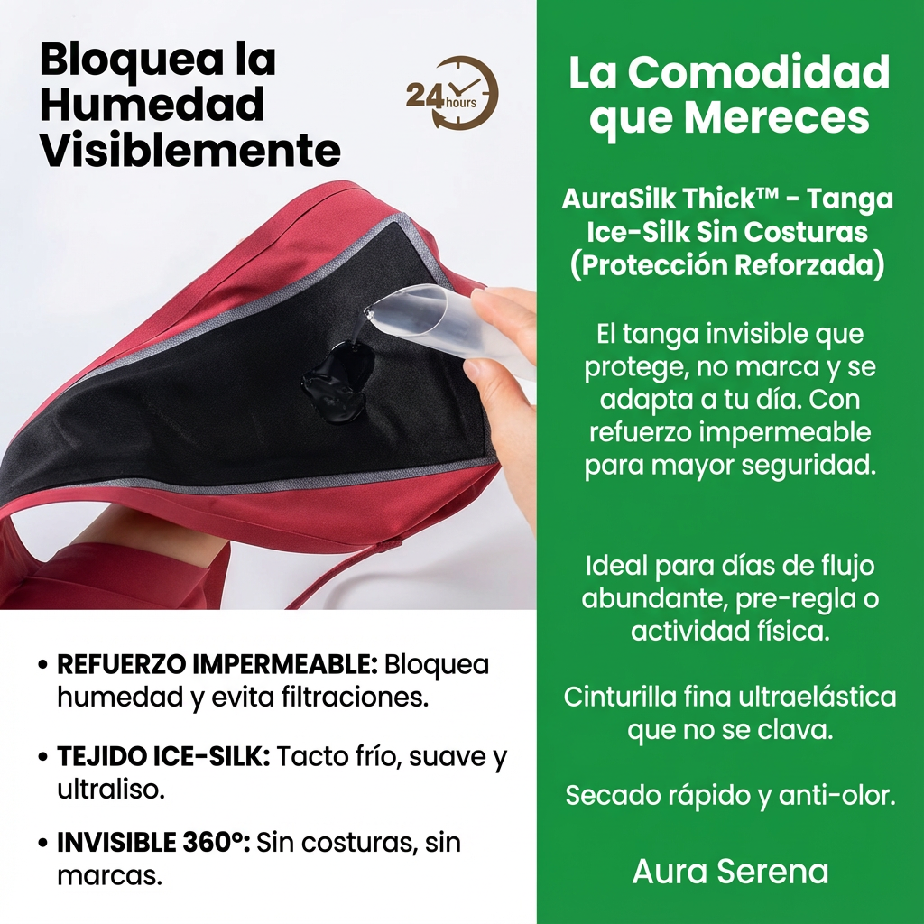 AuraSilk Thick™ – Tanga Ice-Silk Sin Costuras (Protección Reforzada)