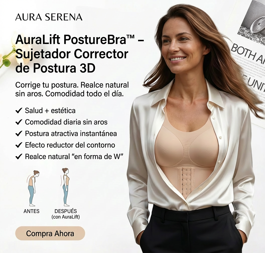 AuraLift PostureBra™ – Sujetador Corrector de Postura 3D