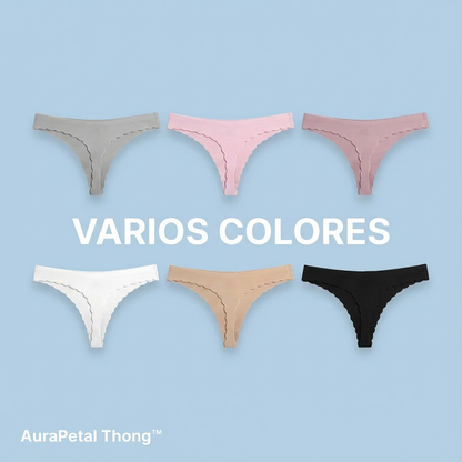AuraPetal Thong™ – Tanga Invisible Ondulado 360°
