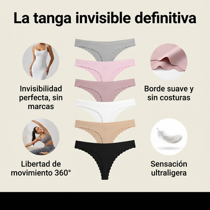 AuraPetal Thong™ – Tanga Invisible Ondulado 360°