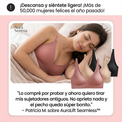 AuraLift Seamless™ – Sujetador Sin Costuras con Soporte 3D