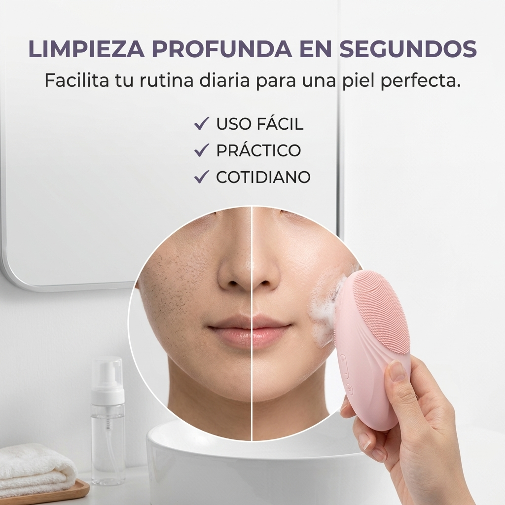 AuraClean™ Silicone Facial Brush