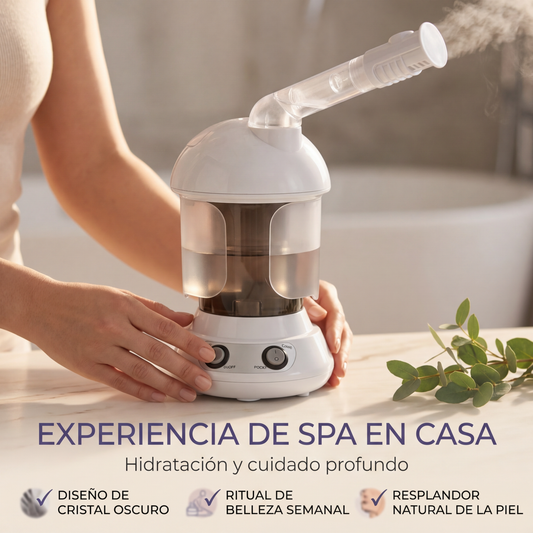 AuraSteam™ Vaporizador facial iluminador