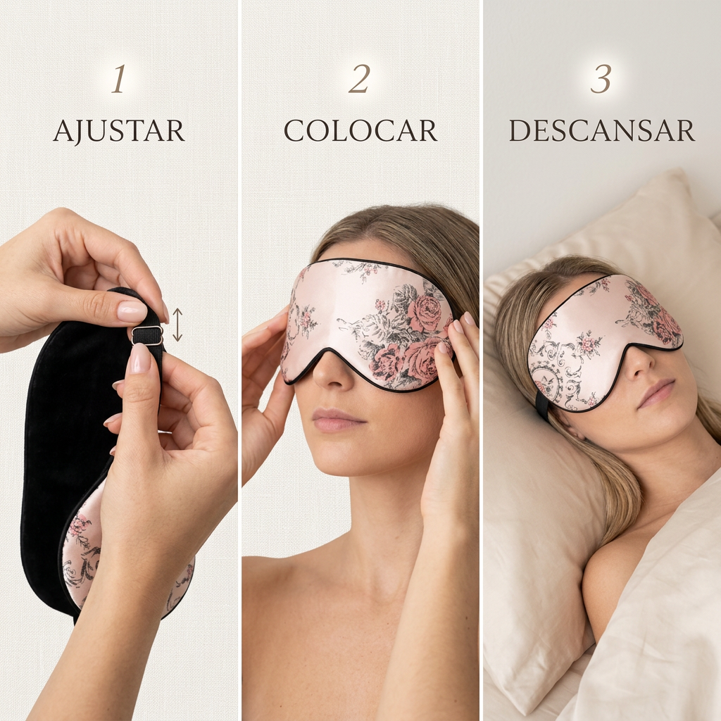 AuraSilk™ Antifaz de Seda Refrescante