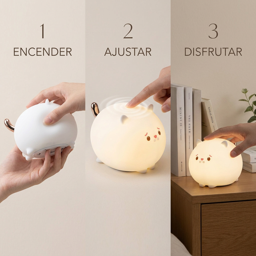 AuraGlow™ Lámpara gato