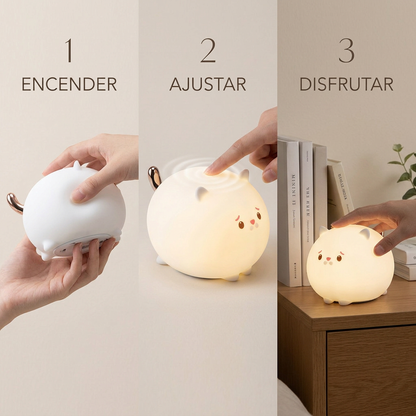 AuraGlow™ Lámpara gato