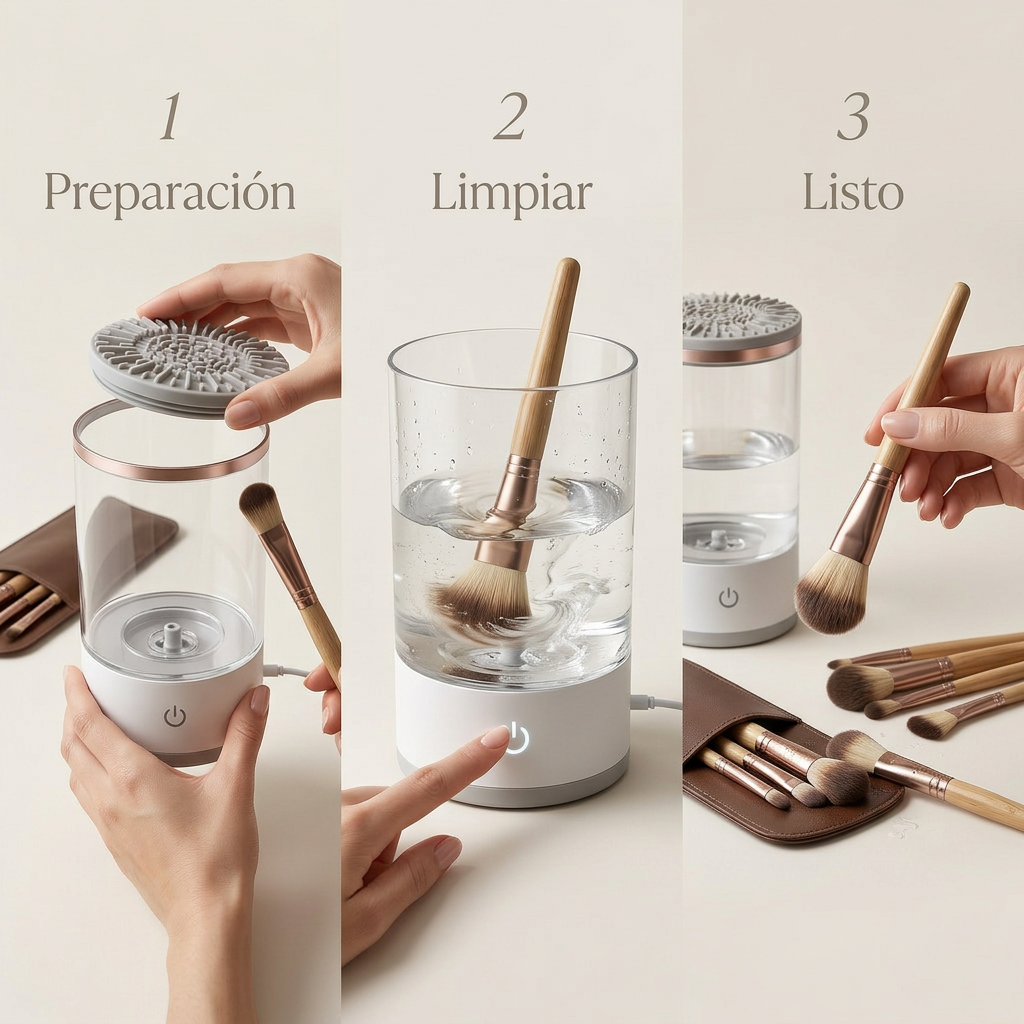 AuraClean™ Limpiador brochas