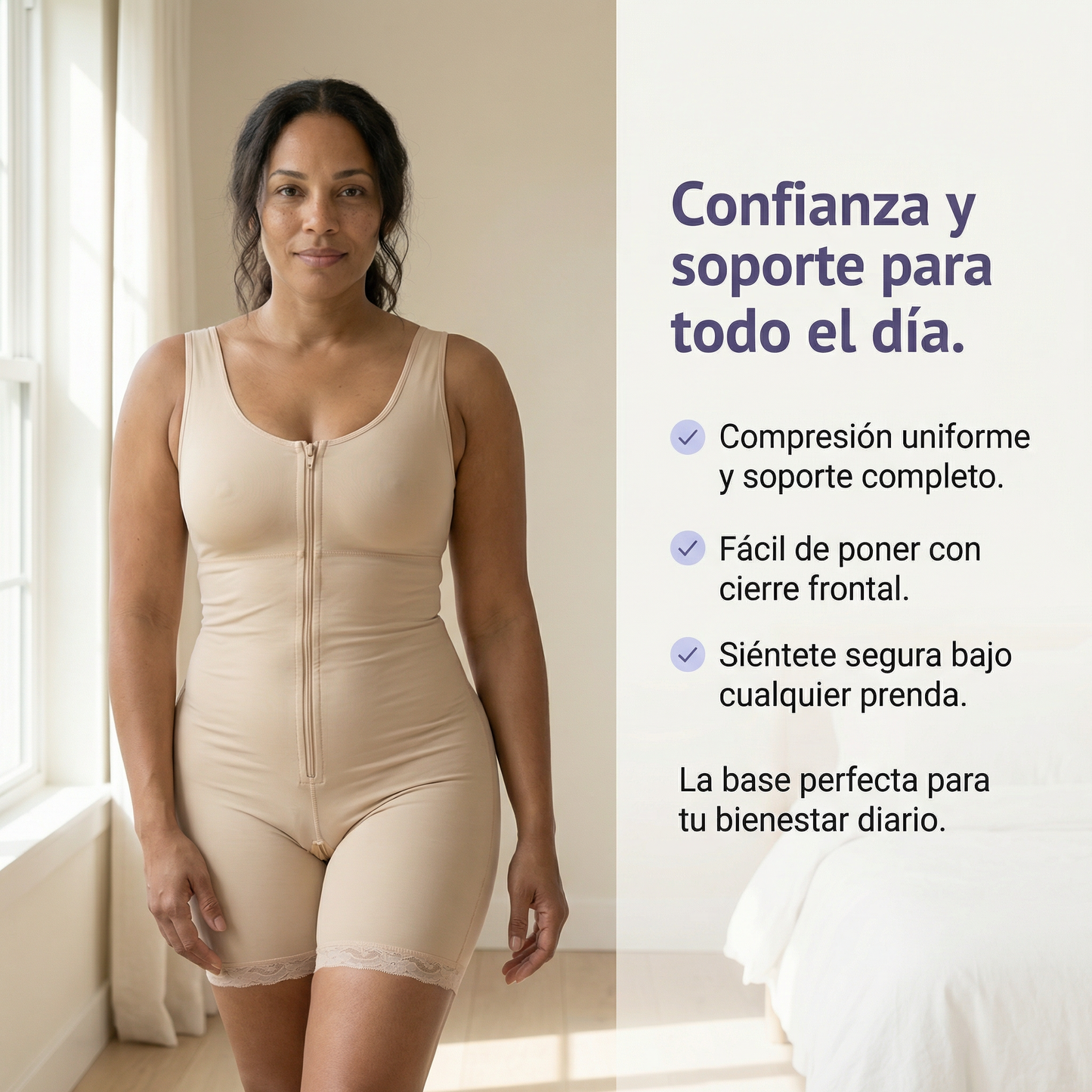 AuraRecover™ – Bodysuit de Recuperación Postparto