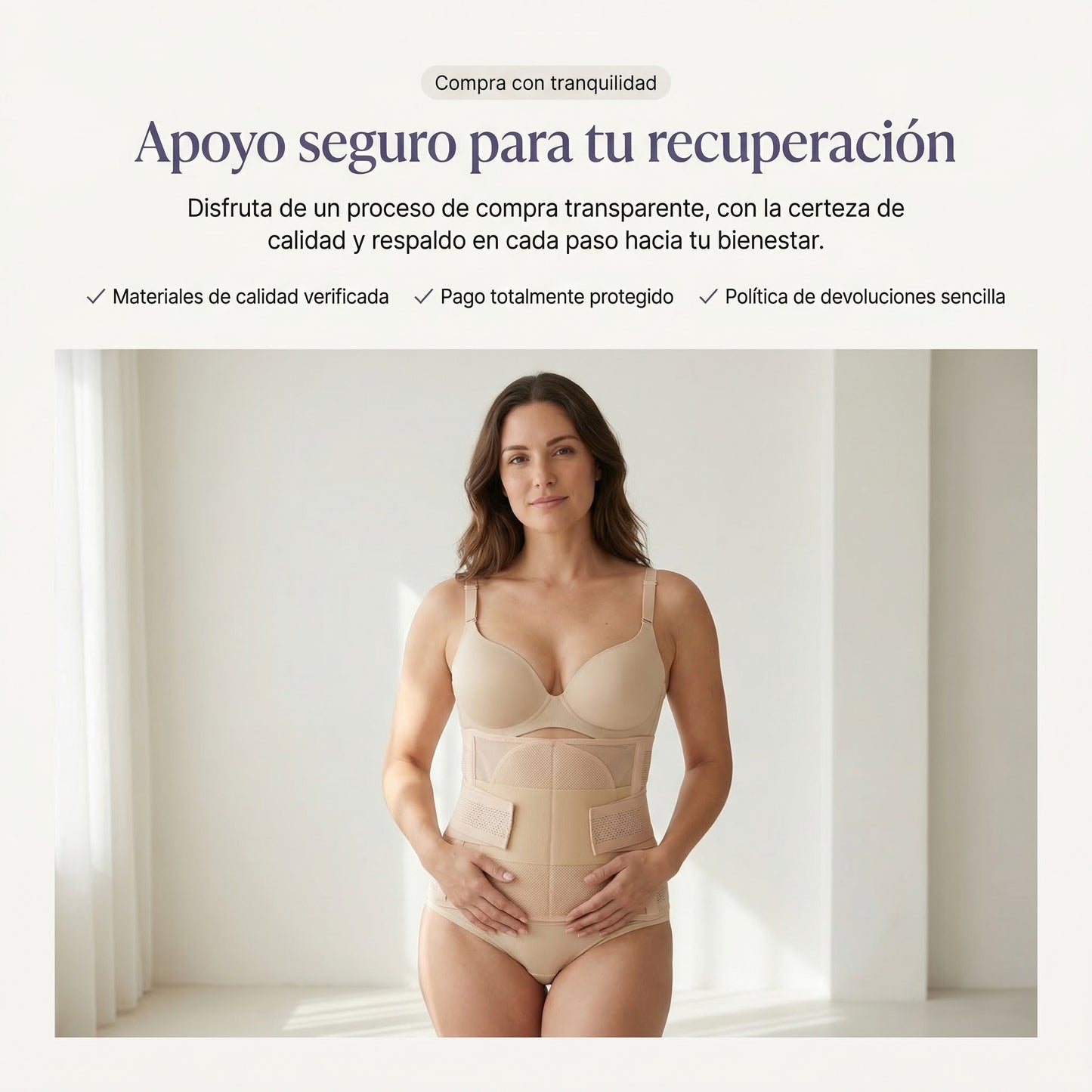 AuraHold™ – Faja Postparto Ajustable