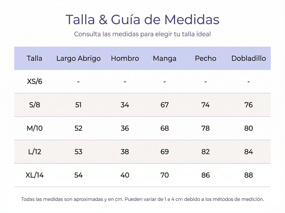 Guía de tallas de AuraFlow™ Conjunto de Yoga de Secado Rápido