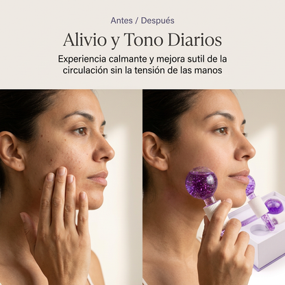 AuraWave™ Masajeador facial Crystal Ice