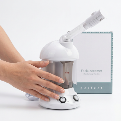 AuraSteam™ Vaporizador facial iluminador