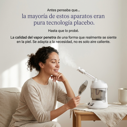 AuraSteam™ Vaporizador facial iluminador