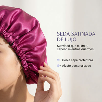 AuraSilk Gorro de Satén Nocturno (2-Pack Ajustable)