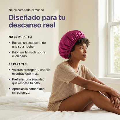 AuraSilk Gorro de Satén Nocturno (2-Pack Ajustable)