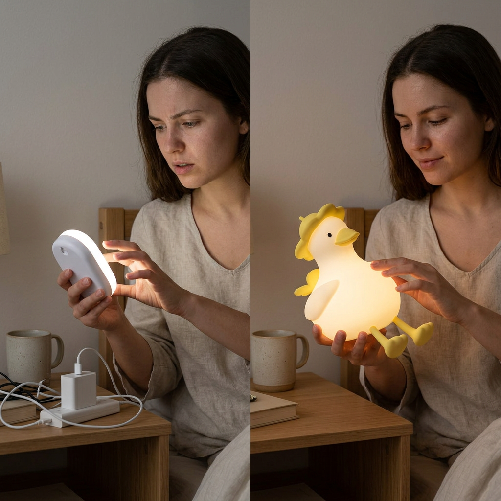 AuraGlow™ Lámpara Nocturna