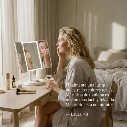 AuraMirror™ Espejo Triple LED