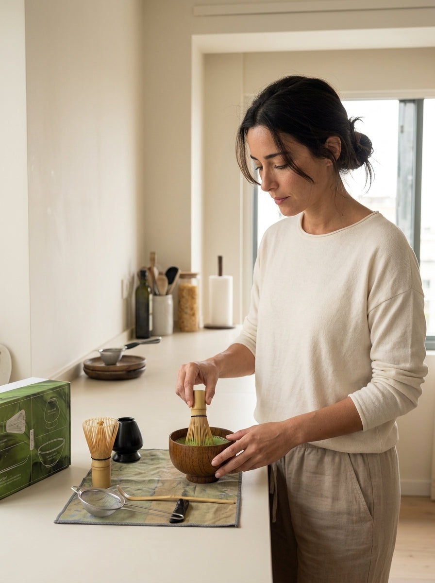 AuraTea™ · Kit para preparar matcha