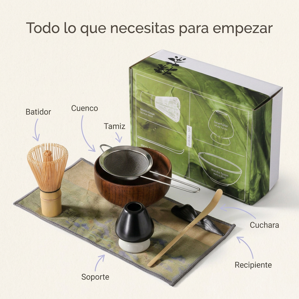 AuraTea™ · Kit para preparar matcha