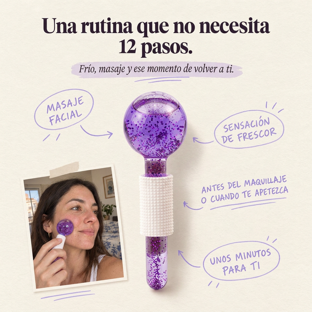 AuraWave™ Masajeador facial Crystal Ice